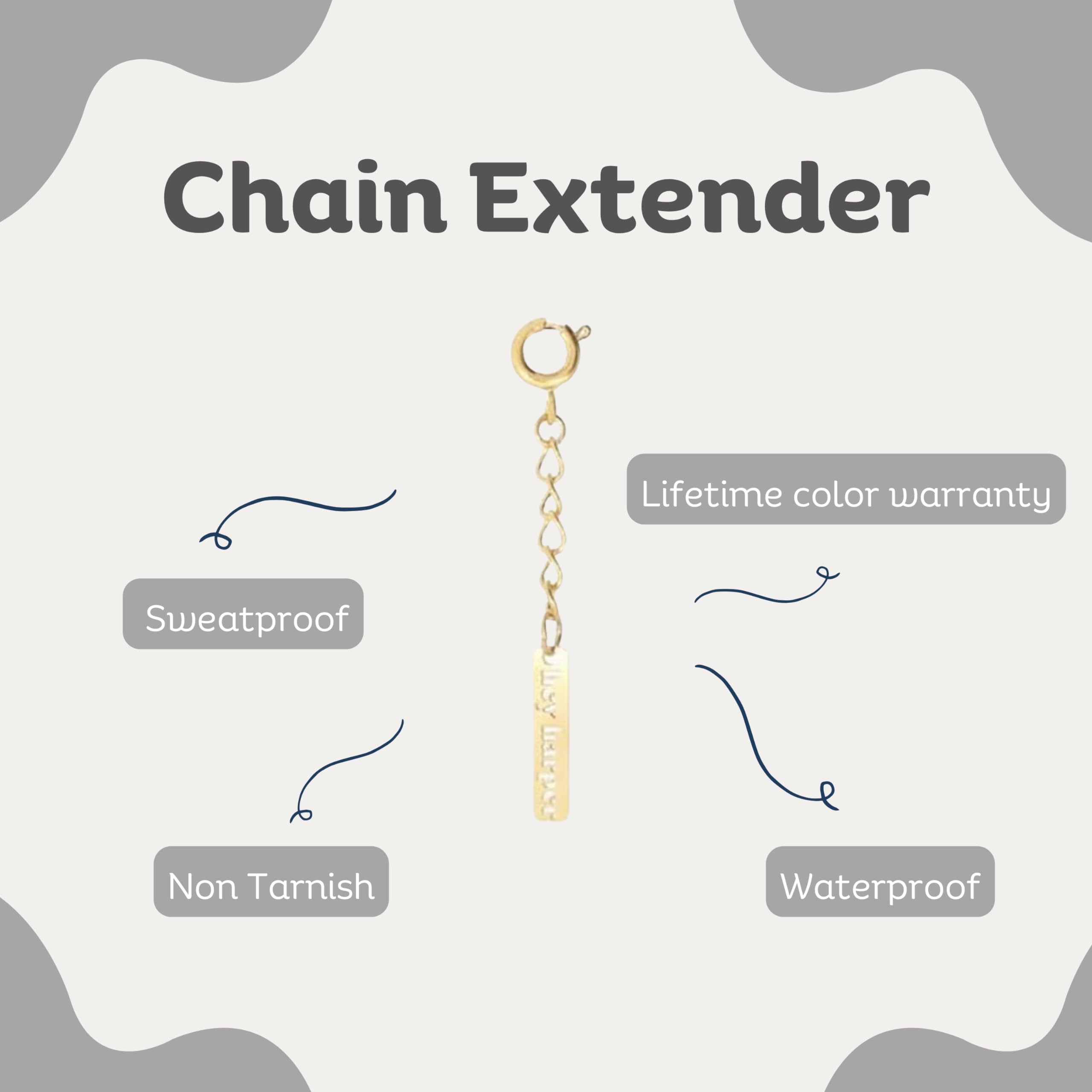 Hey Harper Chain Extender for Necklaces Bracelet (0.98 Inch) - Image 4