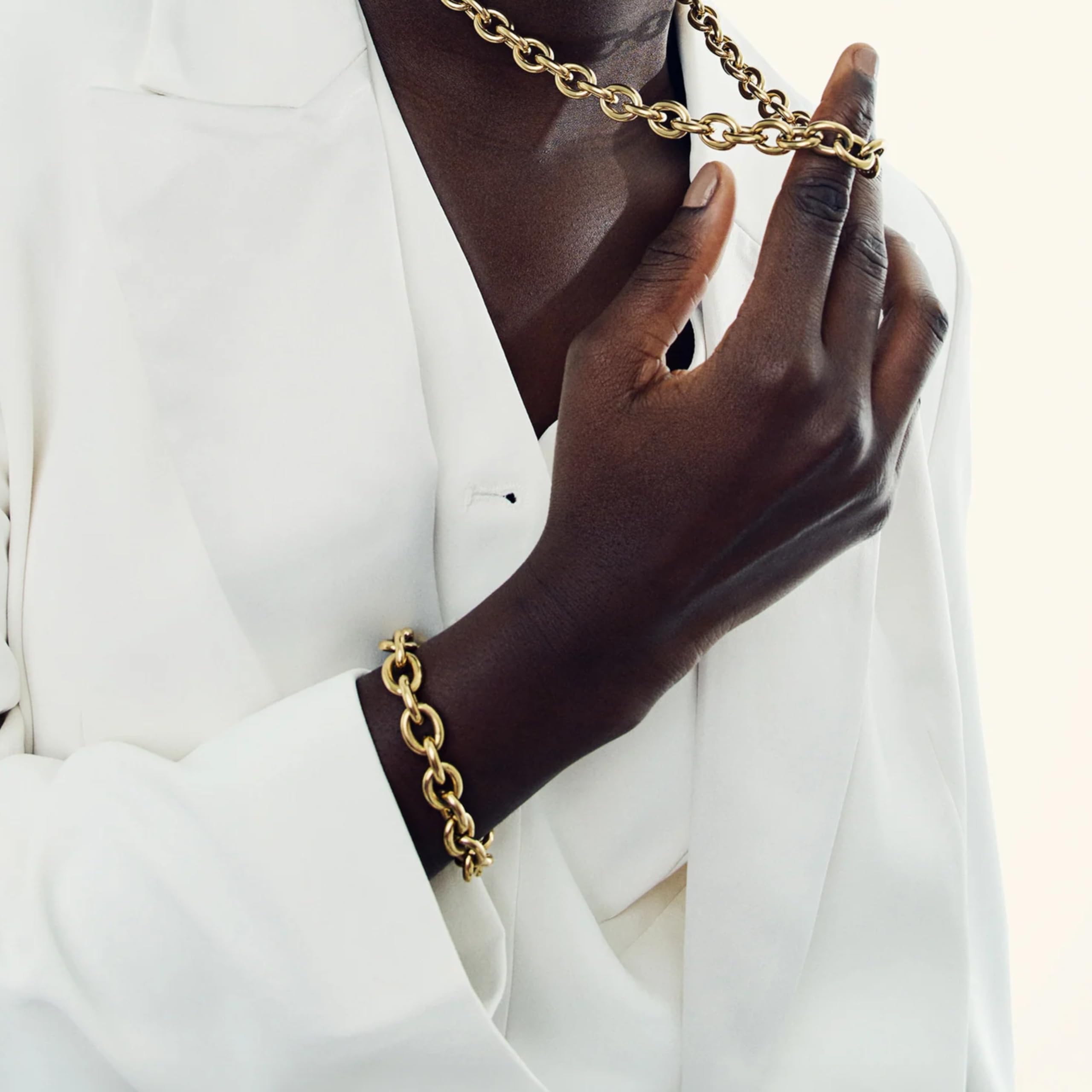 Hey Harper Gold Bracelet For Women Trendy - 14K Gold Dainty Bracelet - Waterproof Sweatproof Non Tarnish Jewelry Gift for Women and For Everyday - Image 4