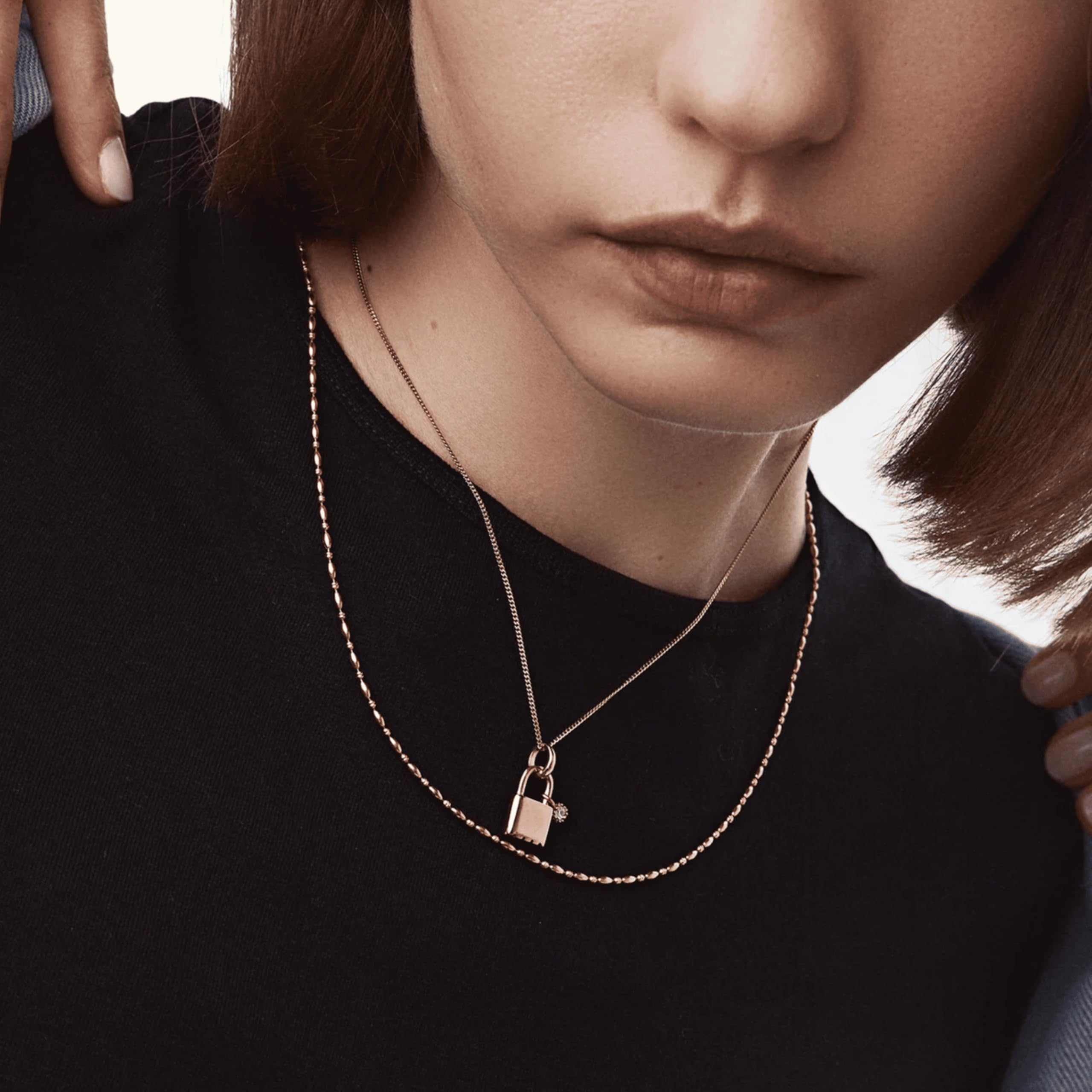 Hey Harper Gold Necklace For Women Trendy Necklace - 14K Golden PVD Coating Waterproof & Sweatproof Non Tarnish Jewelry Chain Necklaces - Image 3