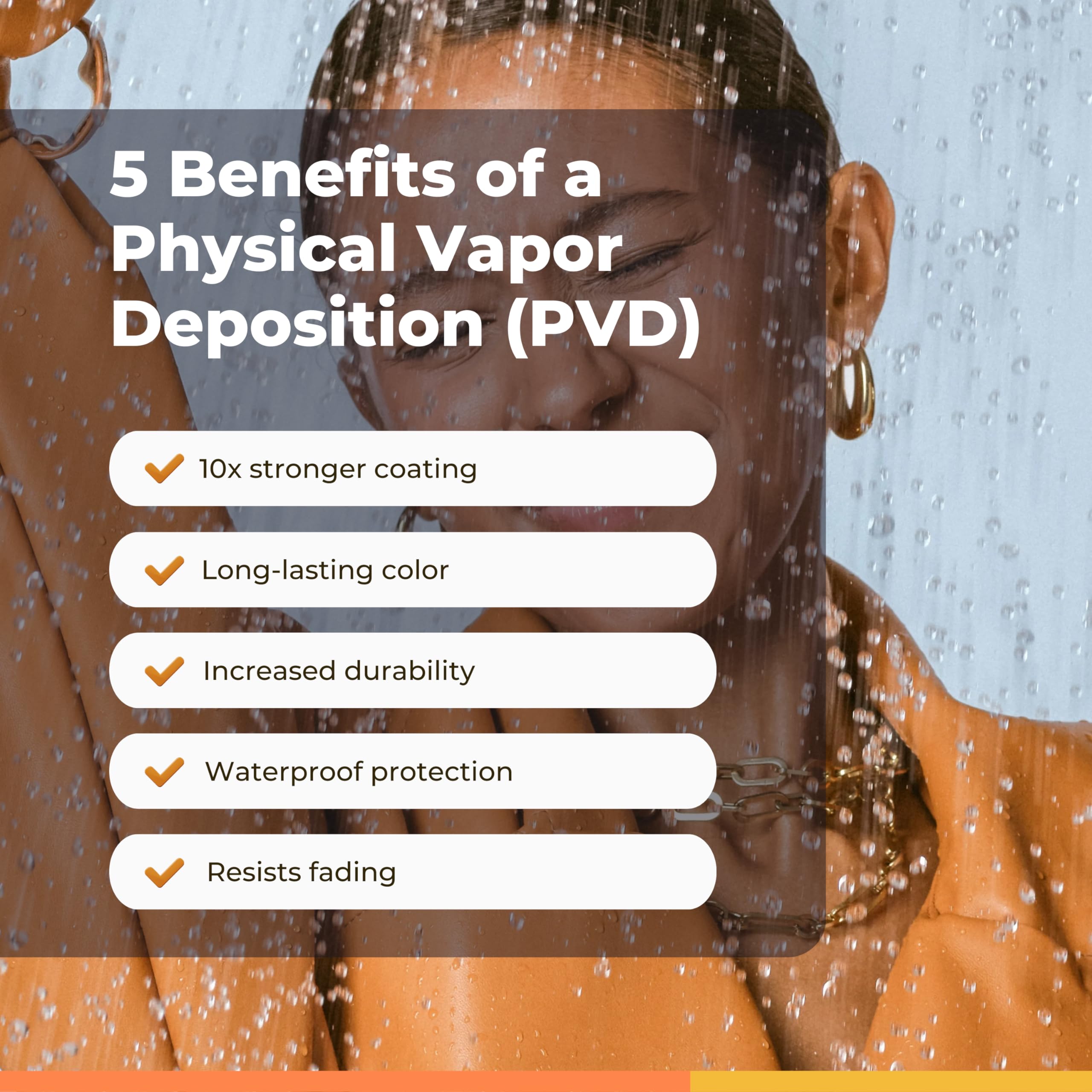 Hey Harper Gold Ring for Women - Gold Plated Stacking Waterproof & Sweatproof Jewerly Ring - Everday Non Tarnish Cute Fashion Circle Rings - Image 4