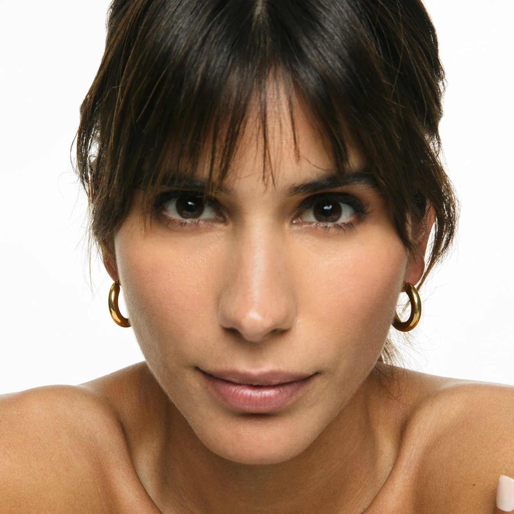 Hey Harper Hoop Earrings For Women Trendy - Lightweight Waterproof & Sweatproof Jewerly - Image 8