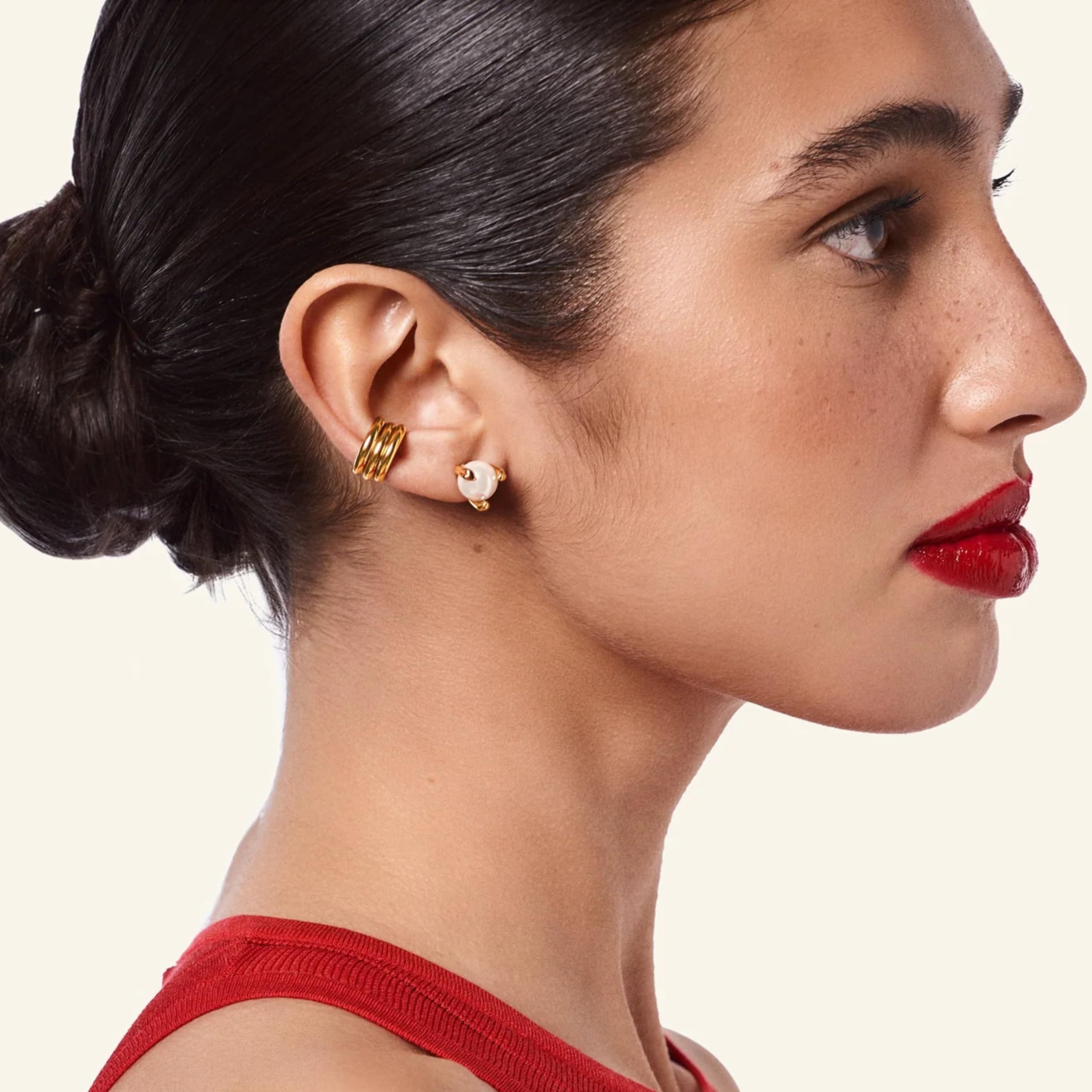 Hey Harper Hoop Earrings For Women Trendy - Lightweight Waterproof & Sweatproof Jewerly - Image 4