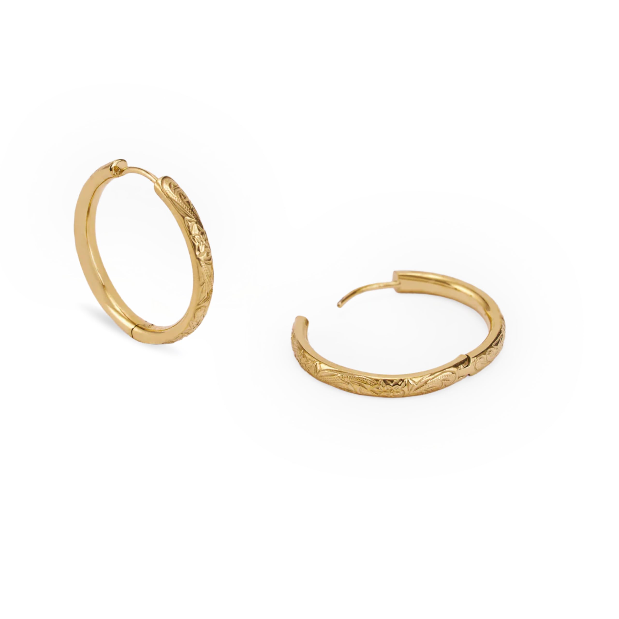 Hey Harper Hoop Earrings For Women Trendy - Lightweight Waterproof & Sweatproof Jewerly - Image 3