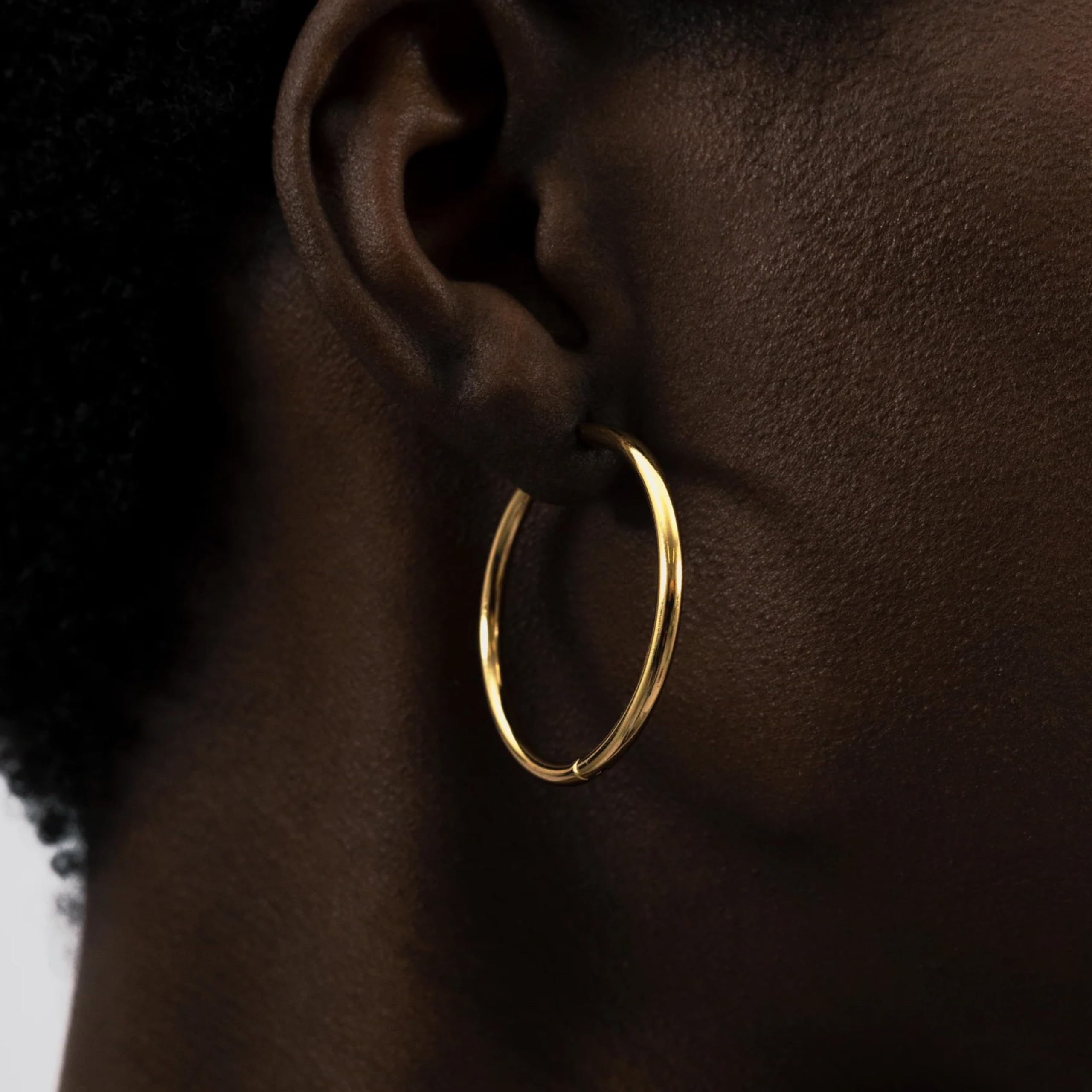 Hey Harper Hoop Earrings For Women Trendy - Lightweight Waterproof & Sweatproof Jewerly - Image 3